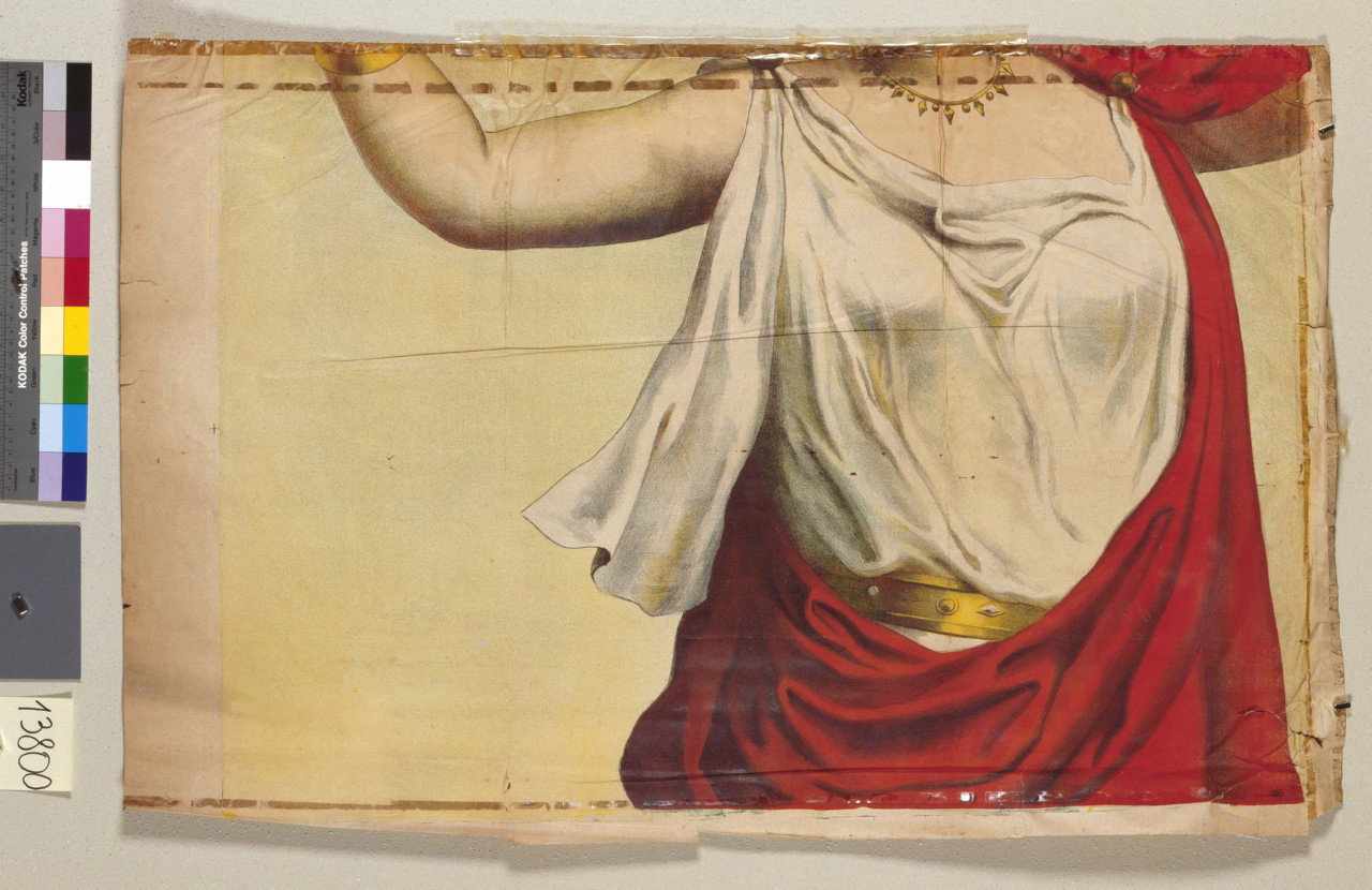 busto femminile (manifesto) by Marchetti Romeo (prima met&agrave; sec. XX)